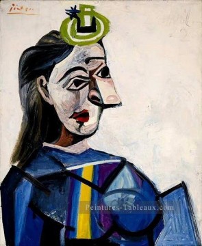Buste de la femme Dora Maar 1941 cubisme Pablo Picasso Peinture à l'huile